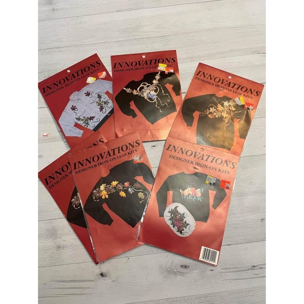 innovations designer iron on leaf‎ fall designs NEW, 6 packs